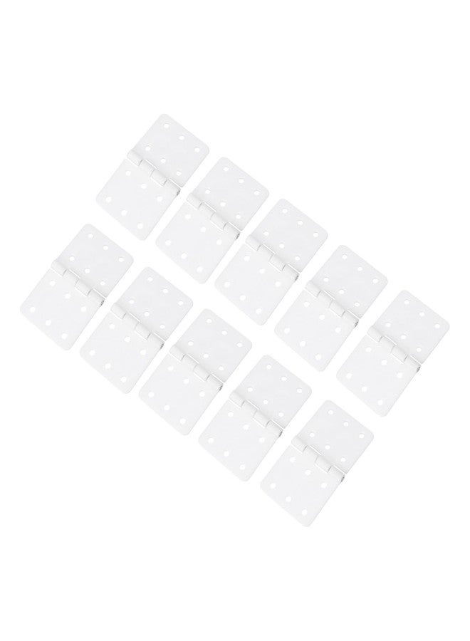 MECCANIXITY 10Pcs Small Pinned Nylon Plastic Hinges 1.1" x 0.6" RC Plane Parts for Wing Model Crafts Accessories - Image 1